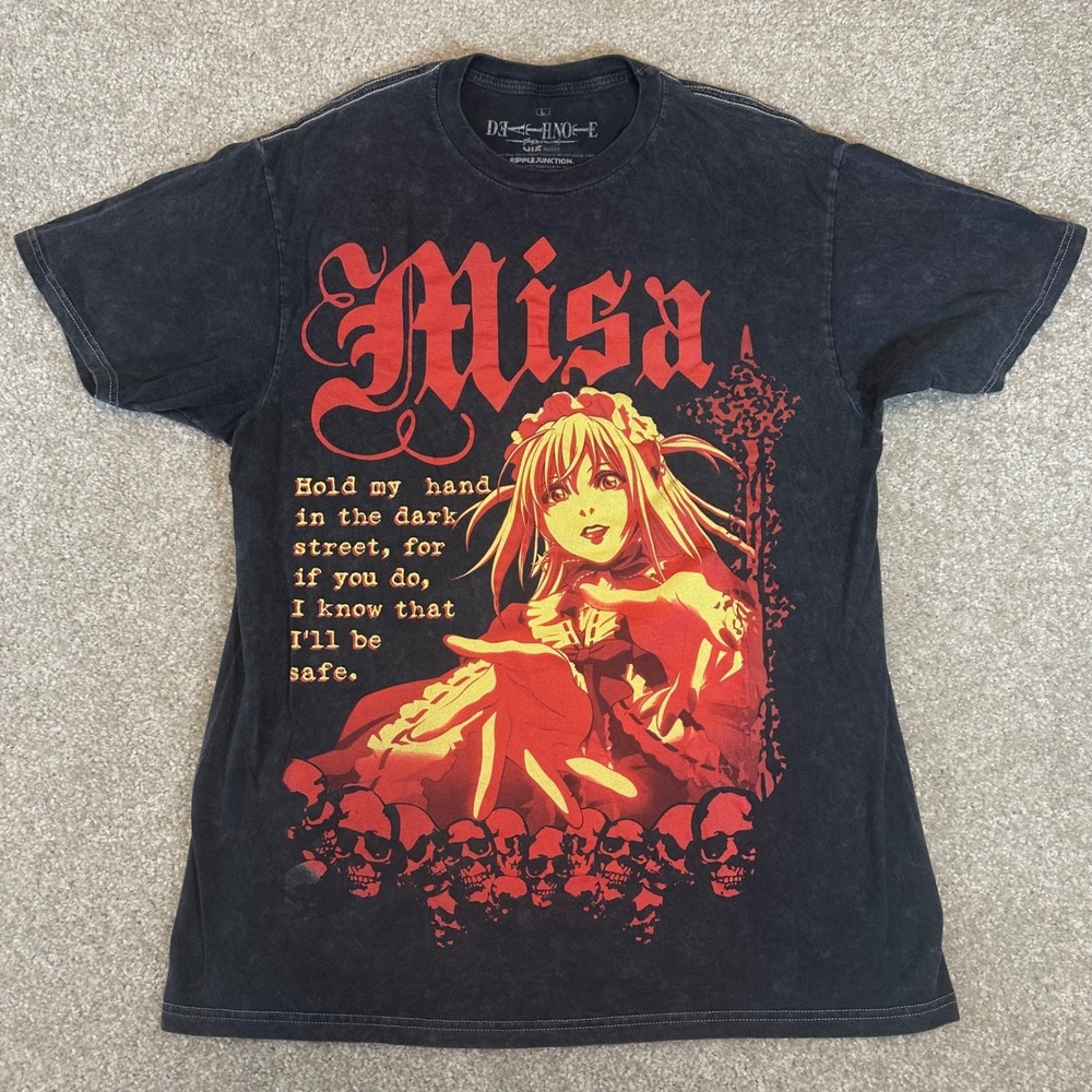 Death Note Misa Amane‎ Anime Graphic T Shirt Large Hot Topic Rare